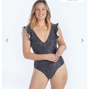 Summersalt Ruffle Backflip Polka Dot One Piece